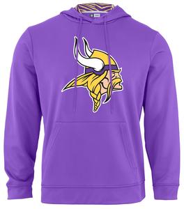 Zubaz NFL Men's Minnesota Vikings Team Color Primary Logo With Zebra Hood Liner Buy Cheap Limited Edition