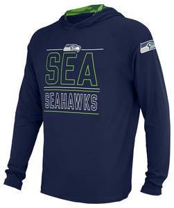 Zubaz NFL Men's Seattle Seahawks Team Color Active Hoodie With Camo Accents Classic Cheap Pice