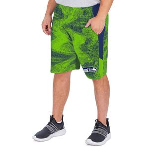 Zubaz NFL Men's Seattle Seahawks Static Shorts With Side Panels Cheap Very Cheap