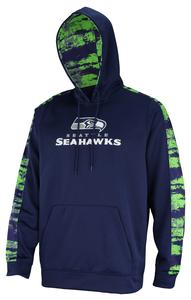 Zubaz NFL Men's Seattle Seahawks Performance Hoodie w/ Oxide Sleeves Cheap Sale For Cheap