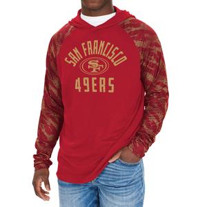 Zubaz NFL Men's San Francisco 49ers Viper Print Pullover Hooded Sweatshirt Buy Cheap Get Authentic