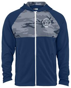 Zubaz NFL Men's Standard Full Zip Hoodie With Yoke Dallas Cowboys Sale Fast Delivery