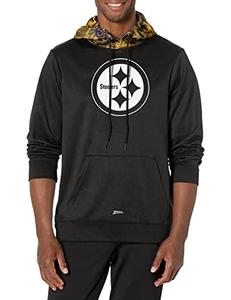 Zubaz NFL Men's Pittsburgh Steelers Team Color Camo Back Panel Hoodie Pick A Best For Sale