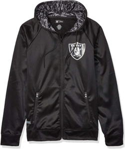 Zubaz NFL Men's Oakland Raiders Full Zip Digital Camo Hood Hoodie, Black Visit New Sale Online