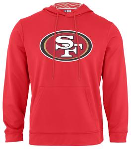 Zubaz NFL Men's San Francisco 49ers Team Color Primary Logo With Zebra Hood Liner Free Shipping Pices