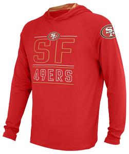Zubaz NFL Men's San Francisco 49ers Team Color Active Hoodie With Camo Accents Perfect