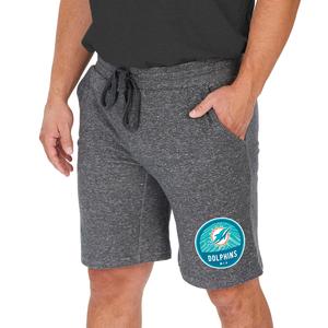 Zubaz NFL Men's Miami Dolphins Sweat Short With Draw String, Gray Shipping Outlet Store Online