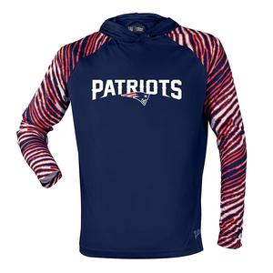Zubaz NFL Men's New England Patriots Light Weight Zebra Hoodie Cheap Sale Reliable