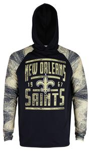 Zubaz NFL Men's New Orleans Saints Performance Light Weight Hoodie with Static Sleeves Size LARGE With Paypal Cheap Pice