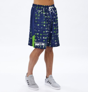 Zubaz NFL Men's Seattle Seahawks Color Grid Shorts Buy Cheap Browse