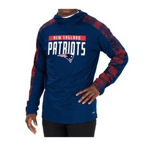Zubaz NFL Men's New England Patriots Lightweight Elevated Hoodie with Camo Accents Cheap Pice For Sale