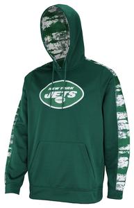Zubaz NFL Men's New York Jets Performance Hoodie w/ Oxide Sleeves Cheap Sale Professional
