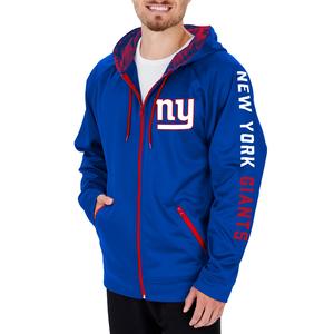 Zubaz NFL Men's NEW YORK GIANTS SOLID ROYAL BLUE FULL ZIP HOOD W/ ROYAL BLUE/RED CAMO LINES HOOD LINER Large Cheapest Pice Cheap Pice