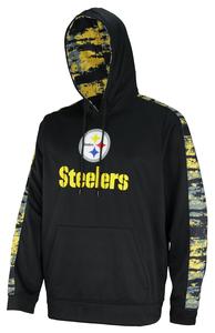 Zubaz NFL Men's Pittsburgh Steelers Performance Hoodie w/ Oxide Sleeves Discount Visit New