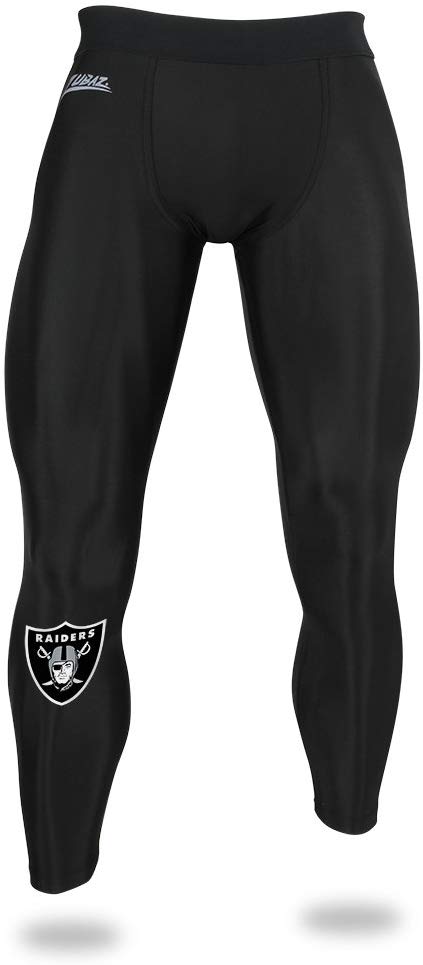 Zubaz NFL Men's Oakland Raiders Active Performance Compression Black Leggings Cheap Sale Reliable