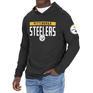 Zubaz NFL Men's Pittsburgh Steelers Solid Team Hoodie With Camo Lined Hood Clearance Wiki