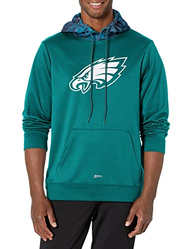 Zubaz NFL Men's Philadelphia Eagles Team Color Camo Back Panel Hoodie Buy Cheap Authentic