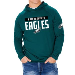 Zubaz NFL Men's Philadelphia Eagles Team Color Hoodie W/ Viper Print Details Online Sale