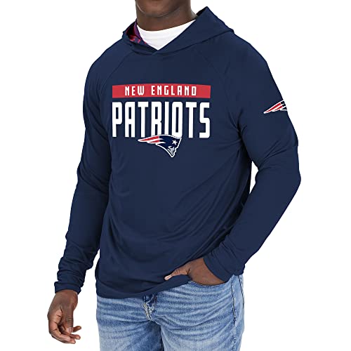 Zubaz NFL Men's New England Patriots Solid Team Hoodie With Camo Lined Hood Best Wholesale Sale Online
