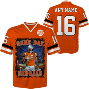 Personalized Football Game Day Football Jersey Gift For Football Lovers - Custom Photo Gift For Football Player K1702 Discount Visit New