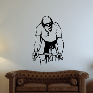 Looking Over Cyclist Decal Cheap Sale Sast