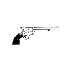 Long-Barrel Revolver Detail Decal Clearance Amazon