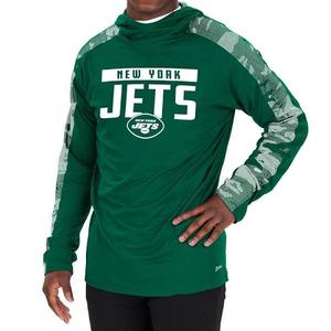 Zubaz NFL Men's New York Jets Lightweight Elevated Hoodie with Camo Accents Cheap In China