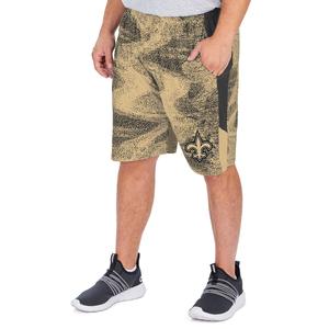 Zubaz NFL Men's New Orleans Saints Team Color Static Short With Side Panels Tumblr Cheap Pice