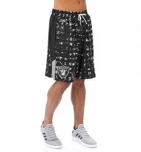Zubaz NFL Men's Oakland Raiders Color Grid Shorts Amazon Sale Online