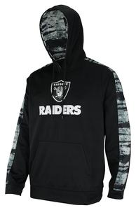 Zubaz NFL Men's Oakland Raiders Performance Hoodie w/ Oxide Sleeves 2025 New Sale Online