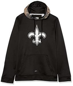 Zubaz NFL Men's New Orleans Saints Team Color Camo Back Panel Hoodie Visit Sale Online