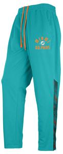 Zubaz NFL Men's Miami Dolphins Viper Accent Elevated Jacquard Track Pants Fashionable Online