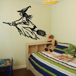 Flying Witch Outline Decal How Much Online