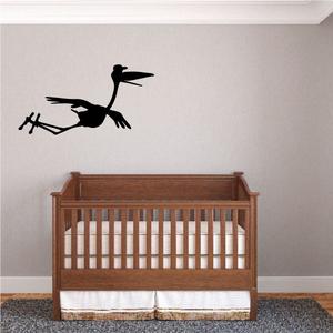 Flying Stork with Hat Decal Cheap Websites