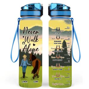 Personalized Horse Mom Water Tracker Bottle - Up to 4 Horses - Mother's Day Gift For Horse Lover 2025 Online