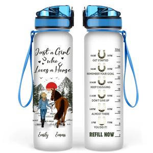 Personalized Horse Tracker Bottle for Girls - Up to 6 Horses - Mother's Day Gift Free Shipping Limited Edition