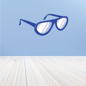 Blue Sunglasses Sticker Good Selling Online
