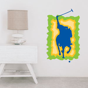 Blue Polo Rider Sticker Buy Cheap Best Place