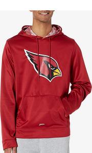 Zubaz Arizona Cardinals NFL Men's Team Color Hoodie with Team Camo Liner Clearance Great Deals