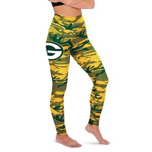 Zubaz Green Bay Packers NFL Women's Camo Lines Legging Cheap Finishline