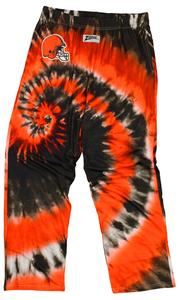 Zubaz Cleveland Browns NFL Men's Tie Dye Team Colors Lounge Pants, Orange Cheap Get To Buy