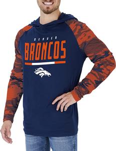 Zubaz Denver Broncos NFL Men's Lightweight Hoodie with Team Camo Sleeves Outlet Explore