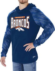 Zubaz Denver Broncos NFL Men's Team Color Hoodie with Tonal Viper Sleeves Discount Huge Surprise