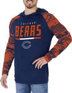 Zubaz Chicago Bears NFL Men's Lightweight Hoodie with Team Camo Sleeves Visa Payment Cheap Pice