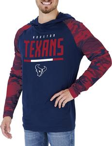 Zubaz Houston Texans NFL Men's Lightweight Hoodie with Team Camo Sleeves Amazon Footaction