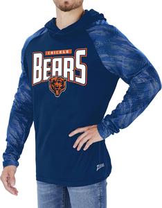 Zubaz Chicago Bears NFL Men's Team Color Hoodie with Tonal Viper Sleeves Clearance Geniue Stockist