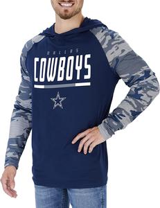 Zubaz Dallas Cowboys NFL Men's Lightweight Hoodie with Team Camo Sleeves Buy Cheap 2025