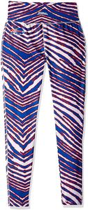 Zubaz Buffalo Bills NFL Women's Zebra Print Legging, Blue/Red Sale In China