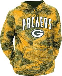 Zubaz Green Bay Packers NFL Men's Static Hoodie Discount For Sale