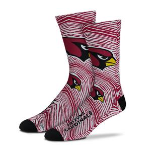Zubaz By For Bare Feet NFL Zubified Adult and Youth Dress Socks, Arizona Cardinals, One Size Cheap Low Shipping Fee